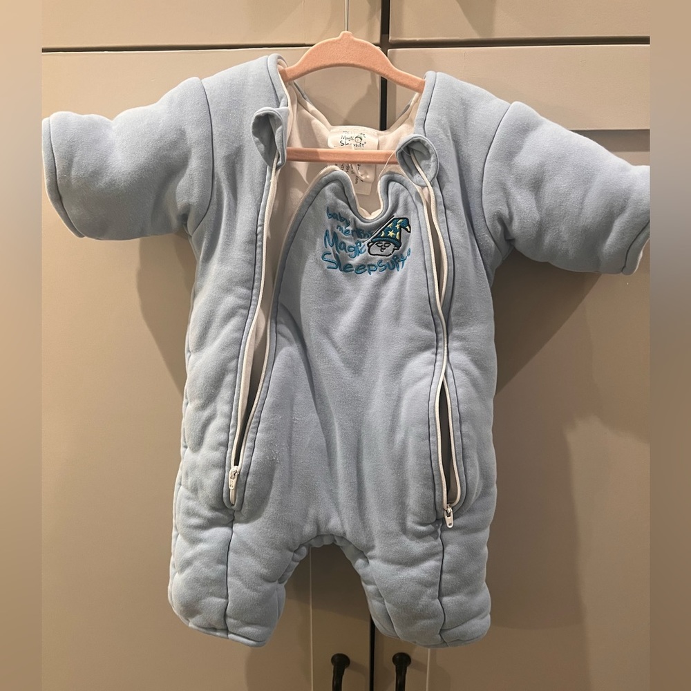 Magic Merlin sleep suit blue size large cotton